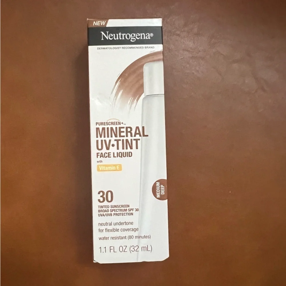 Neutrogena Purescreen Mineral UV Tinted Face Sunscreen Med Deep SPF 30 1.1 fl oz